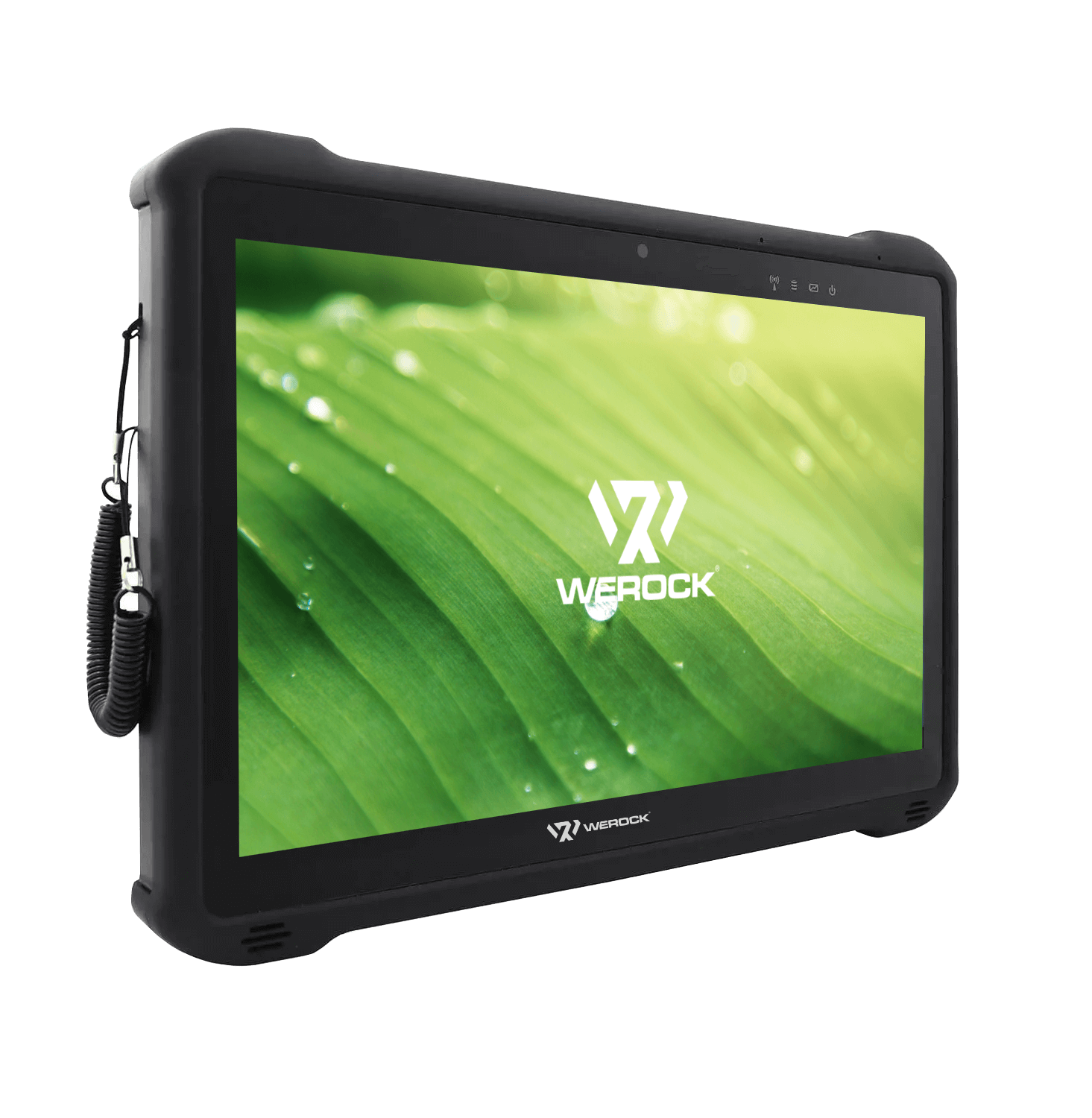 Rocktab U212 Rugged Tablet front view, angled