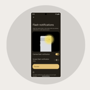 Visual Notification - Android 14