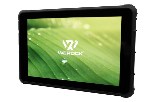Rocktab S110 Rugged Tablet view from front, slightly angled